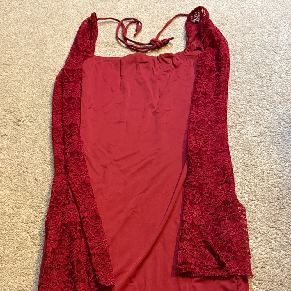 Lucy in the Sky Deep Red Dress